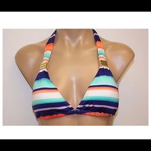 Bar Iii Swim Bar Iii Striped Fushion Piece Bikini Set Poshmark